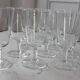 Lot de 10 verres à vin / eau gravés années 50