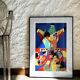 Art poster, signed and numbered by the artist, Couleurs et Fête