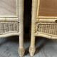 Pair of rattan bedside tables
