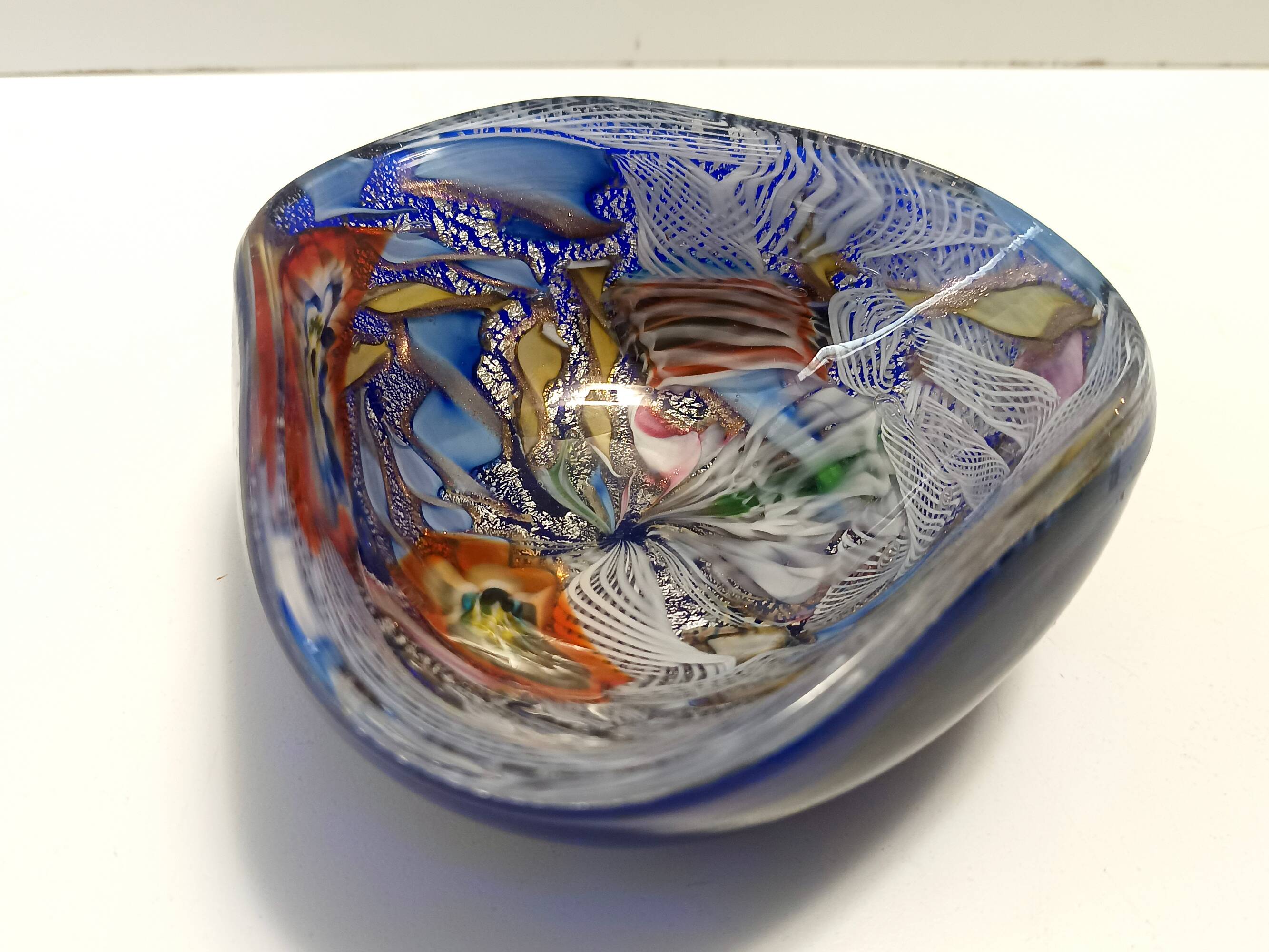 Polychrome Murano Glass "Tutti Frutti" Ashtray / Vide-Poche by Avem