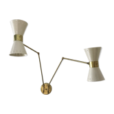 Double applique articulée de design années 50