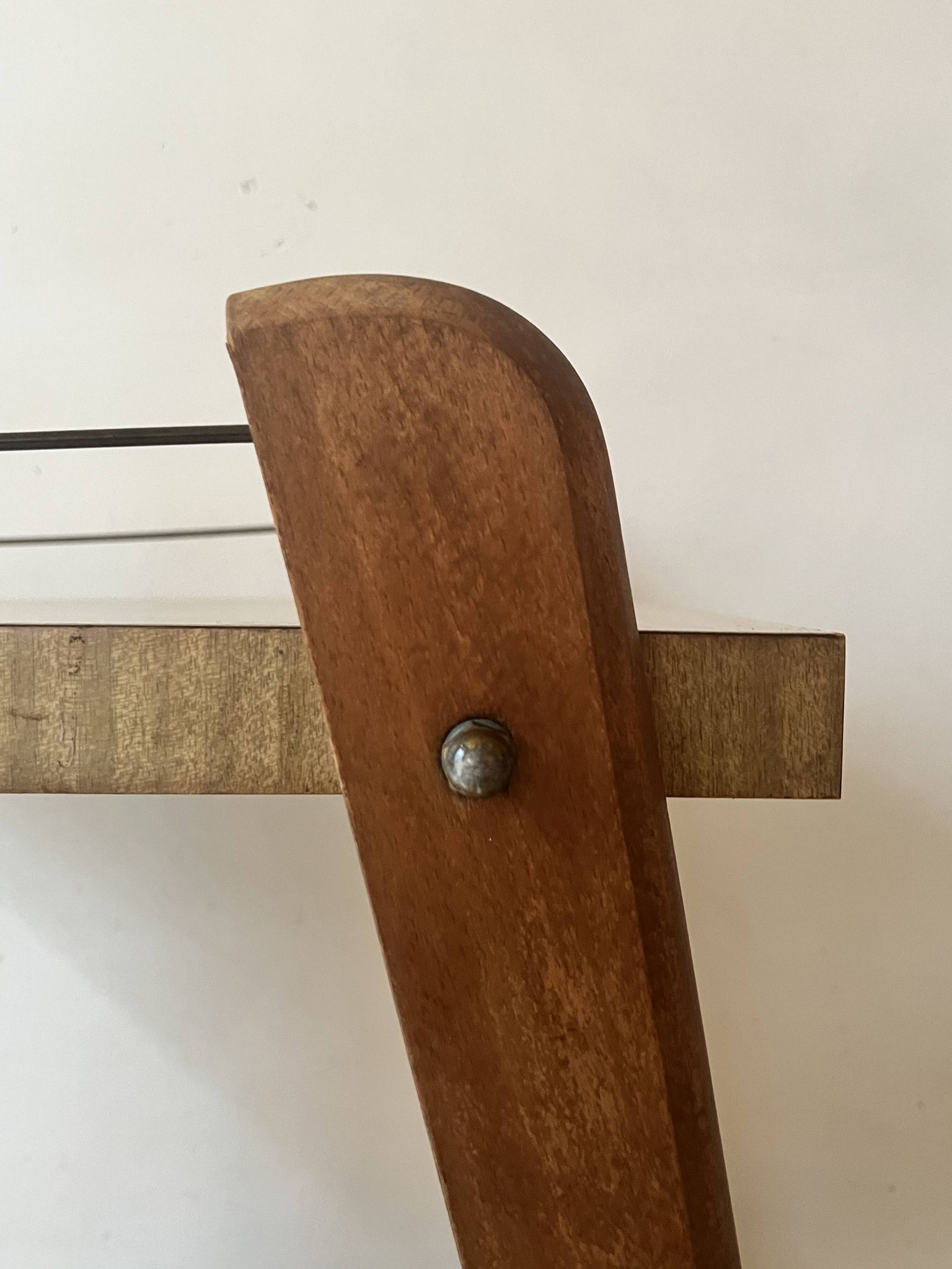Mid-century honey wood bar trolley, French design 1950s