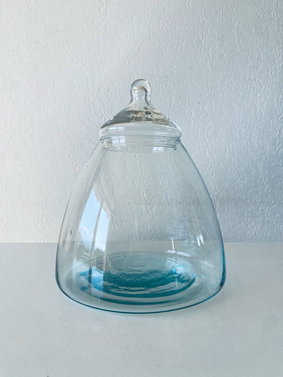 Large glass bottle, apothecary candy box