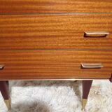 Vintage rag chest of drawers from the 60s seven drawers