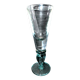Vintage absinthe glass in blue blown glass H25cm
