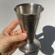 6 conical silver-plated metal bowls with hallmarks / Art Deco stemmed glasses