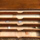 Craft furniture: display of old stationery for Cansons Papers.  50s