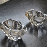 Paire de salerons cristal