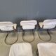 Vintage dining chairs by Willy Rizzo for Cidue set of 5, 1970s