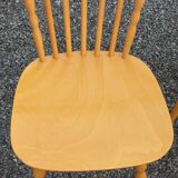 Set of 4 bistro chairs stamped Baumann