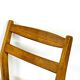 6 chaises scandinave en chêne 1960