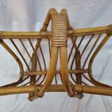 Rattan magazine holder from 1970