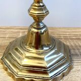 Ancien Bougeoir Chandelier Flambeau Époque Louis XV Bronze Massif Doré