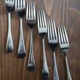 6 silver-plated forks