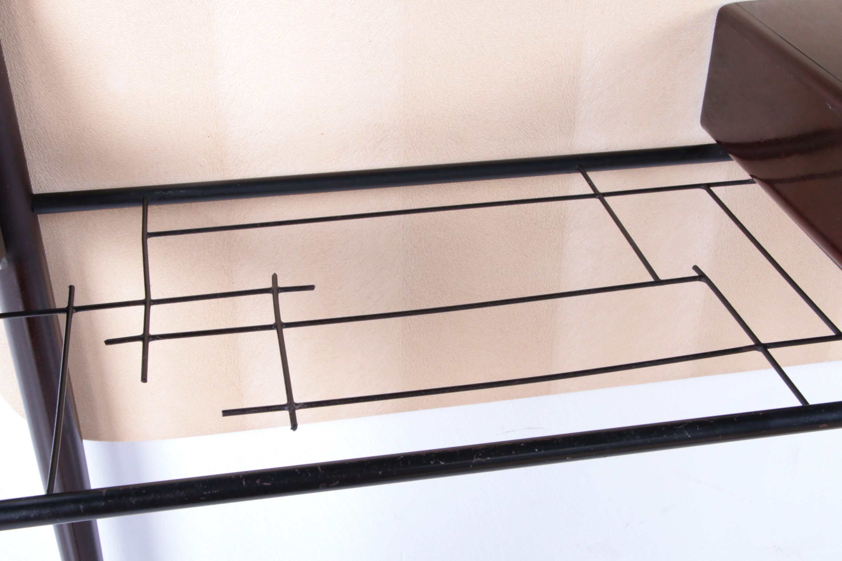 Ico Parisi Wall unit with mirror and stool 1950 Italy