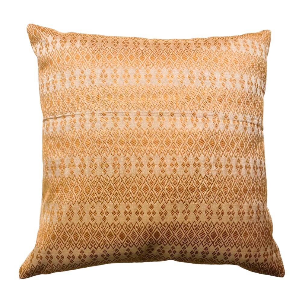 Yellow and beige Kachin cushion