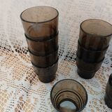 10 vintage water glasses