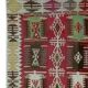 Turkish Kilim Runner 1890s, Handmade Wool Tribal Geometric Rug 390x163cm