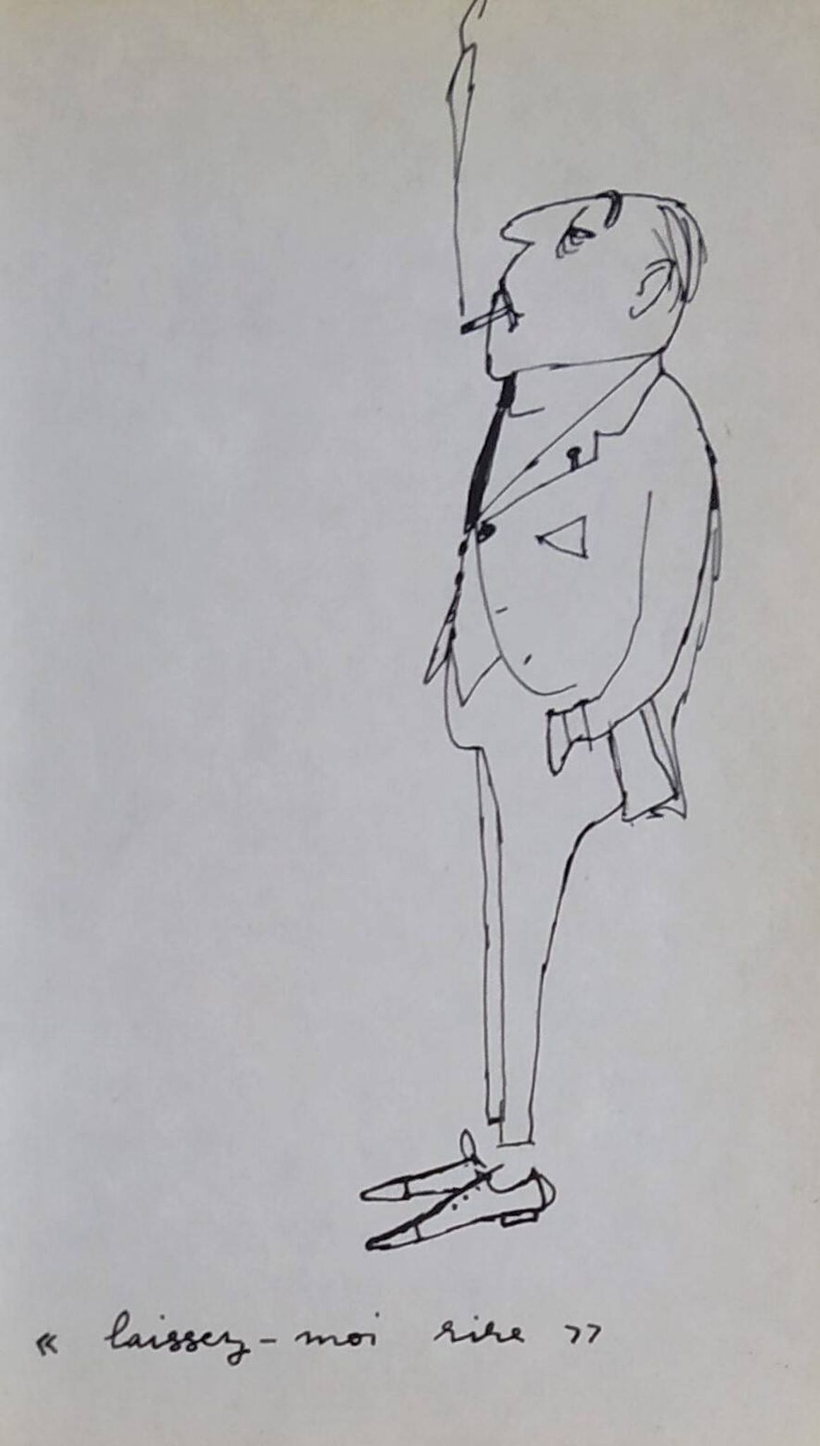 Illustration by Daninos from 1962 "laughter"