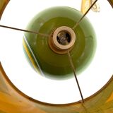 Space Age green ceramic table lamp, Italy 1960s