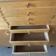 Vintage 20-drawer craft cabinet, 1960s in raw wood
