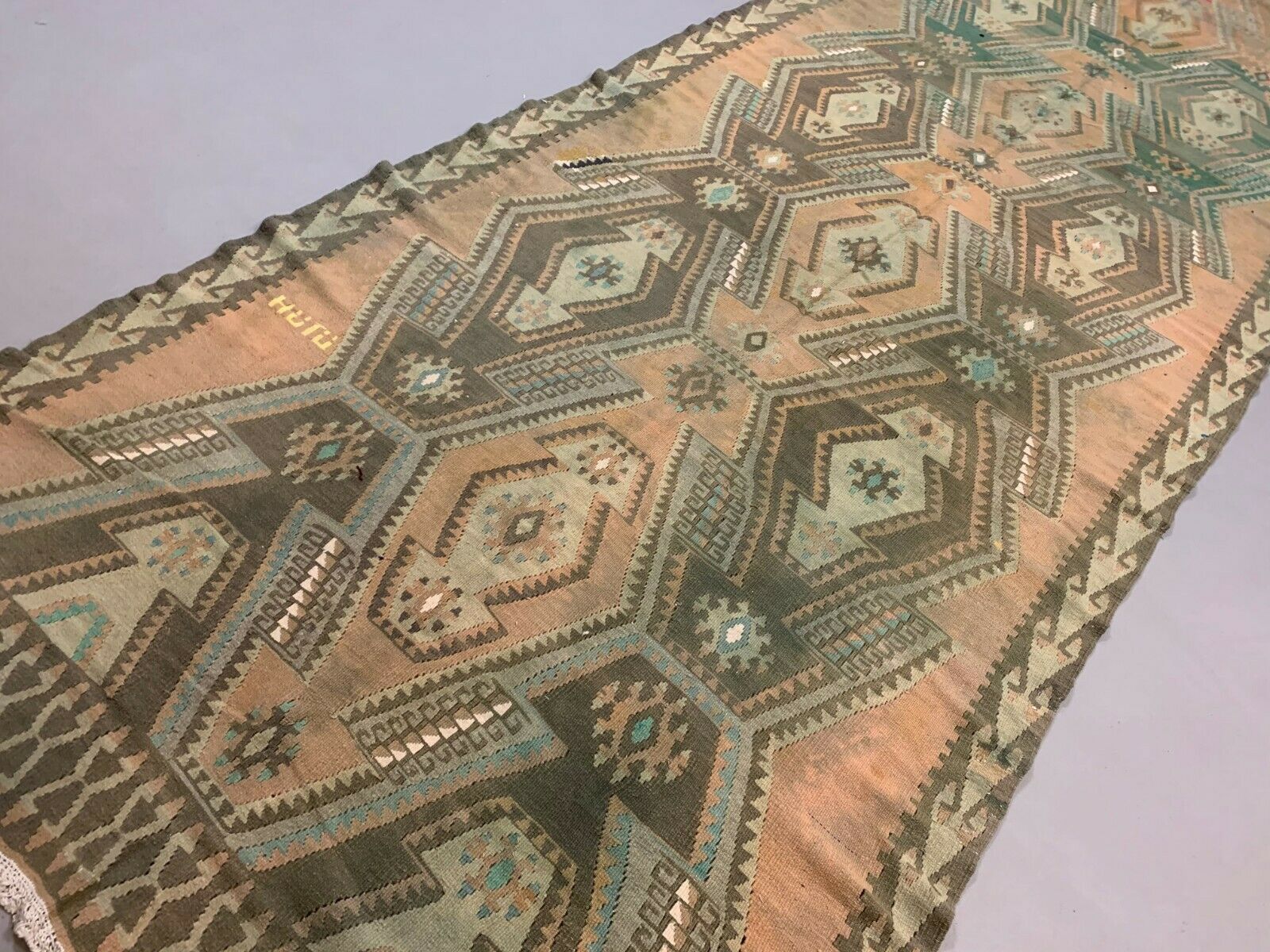 Turkish kilim 405x136 cm wool