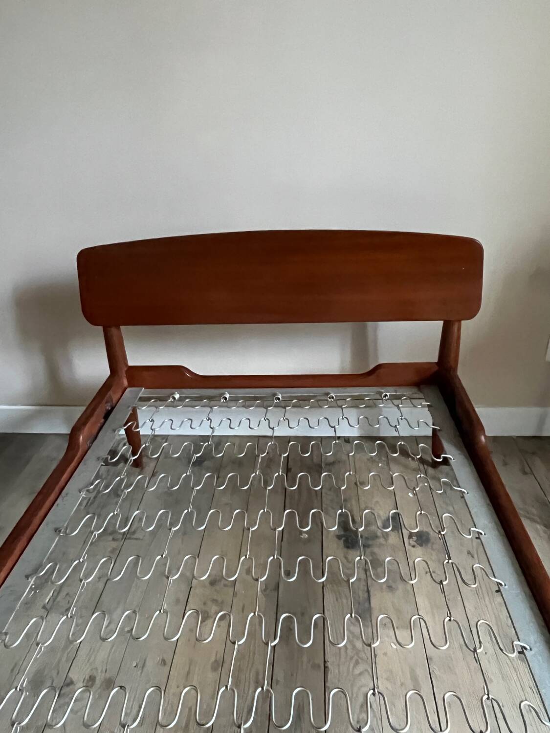 Teak bed by Henri Lancel from the 50s and 60s