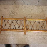 Rattan coat holder