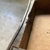 Commode XIXème pin noirci sculpté
