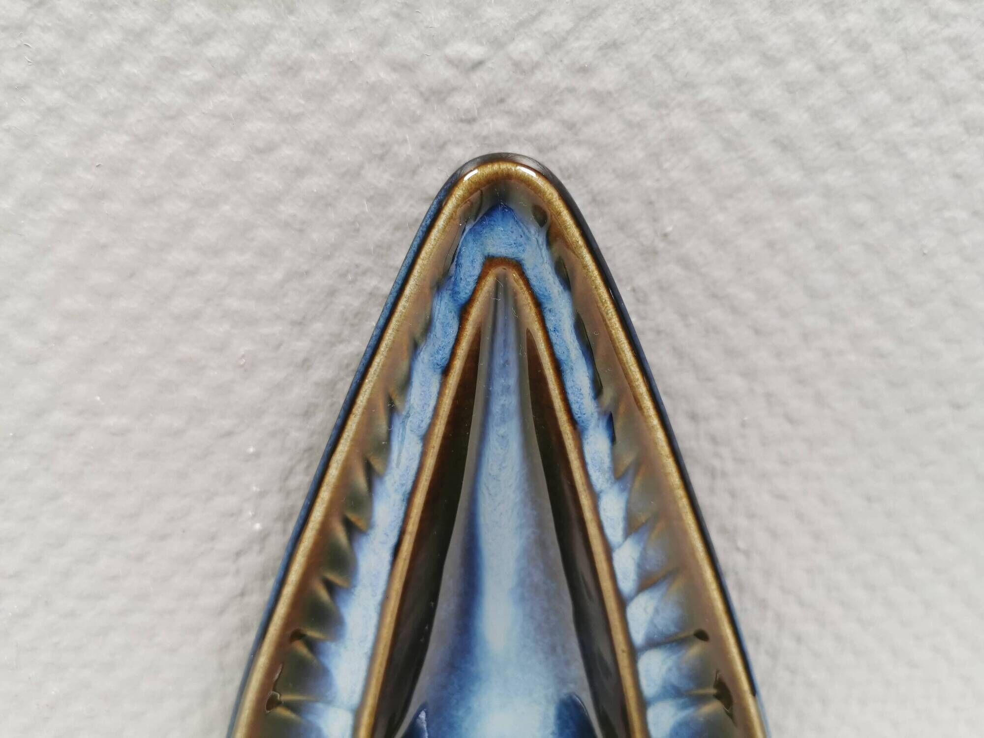 Søholm wall candlestick made of ceramic in blue colors 1960s