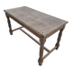 Solid oak farmhouse table fully sandblasted.