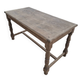 Table de ferme en chêne massif entièrement Aérogommer