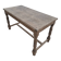 Solid oak farmhouse table fully sandblasted.