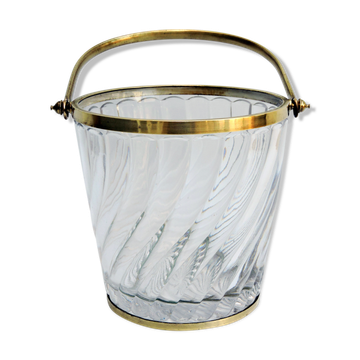 Ice bucket, baccarat crystal