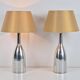 Lampes de table vintage en aluminium d'Ikea, années 1980