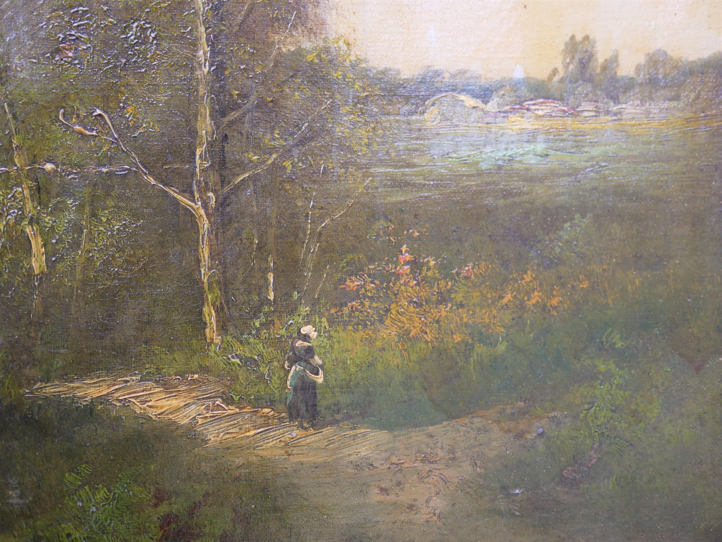 Ancient Landscape Painting, Painting on Canvas