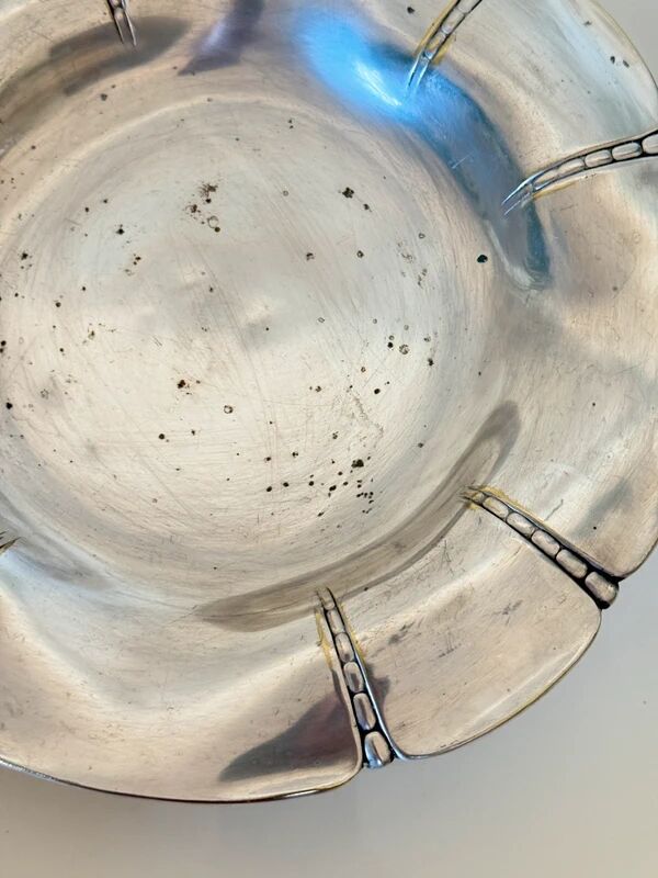 Large footed dish Gallia – Christofle – Silver-plated – Art Deco 1930-1940