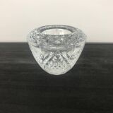 Bougeoir en cristal vintage modèle fontenay de la maison cristal d’arque