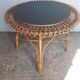 Table basse rotin 1950/60