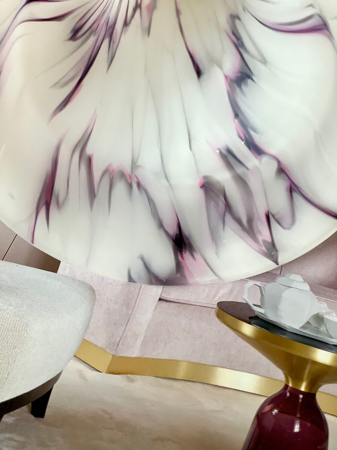 Vintage glass paste vase