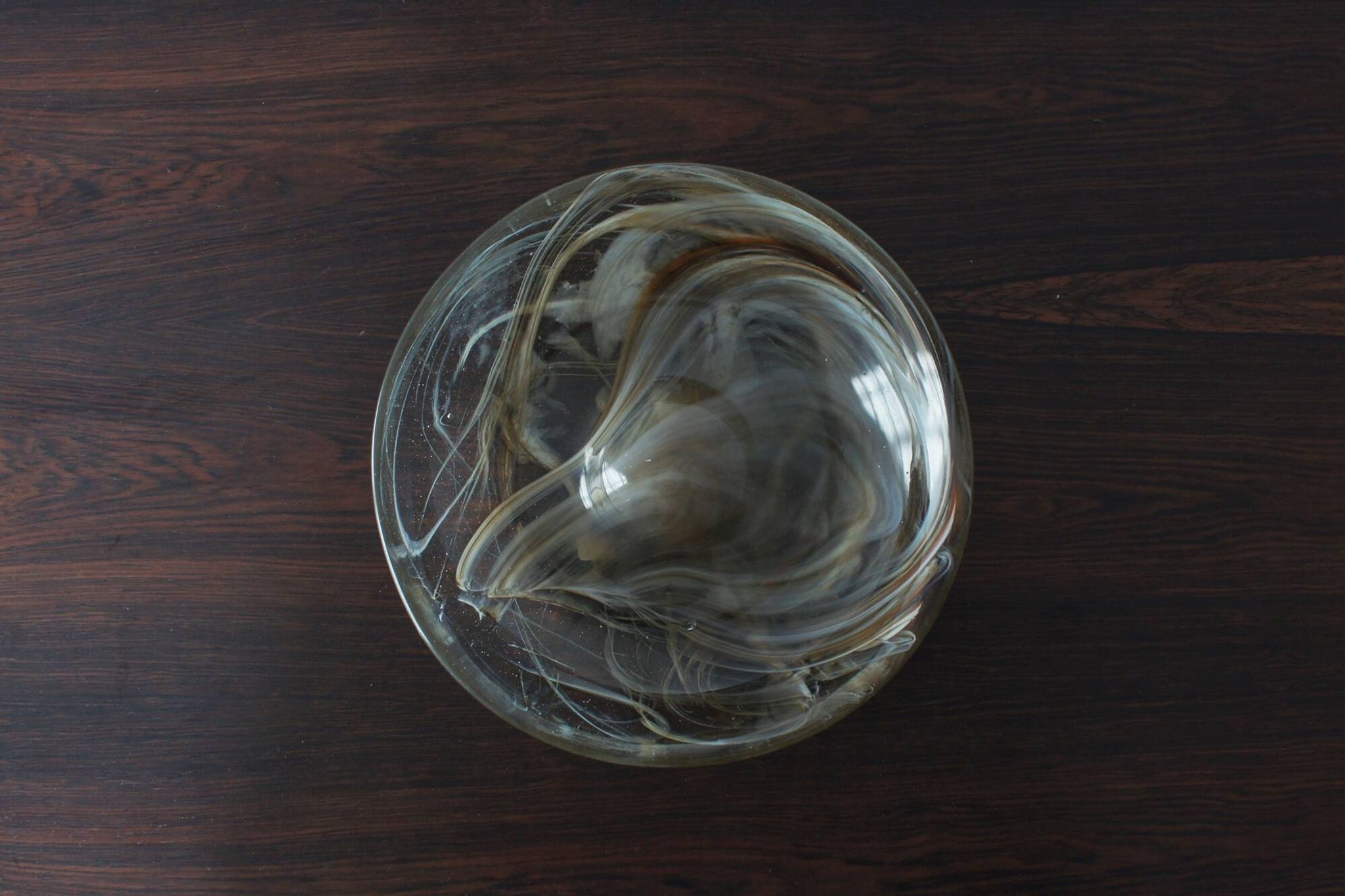Danish Glass Model 868 Bowl by Michael Bang for Holmegaard, 1970s