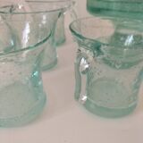 unsigned Biot bubble glass punch set