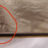 Small table or side table with brass structure and glass top from the 1970s.