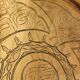 Vintage oriental brass plate