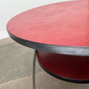 Mid-century German tubular steel table by Mauser Werke Waldeck.
