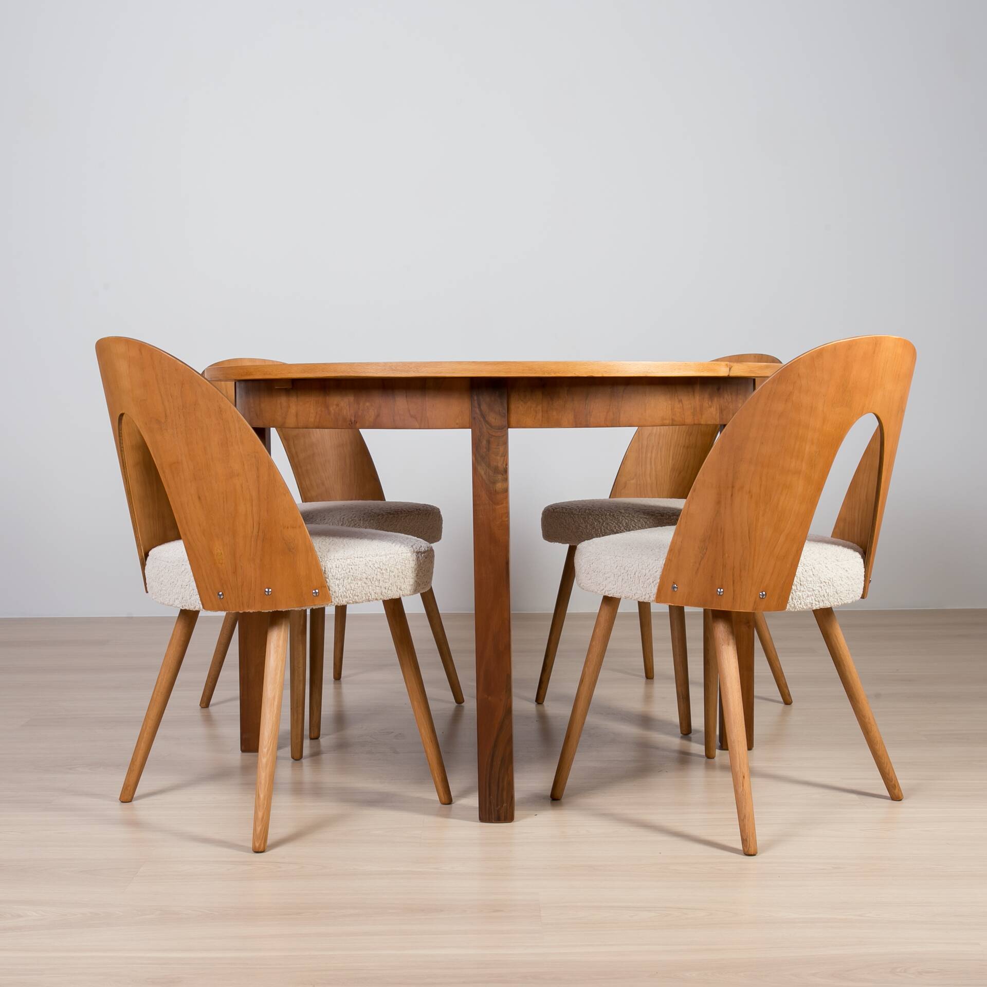 Walnut Dining Set by Antonín Šuman, 1960s