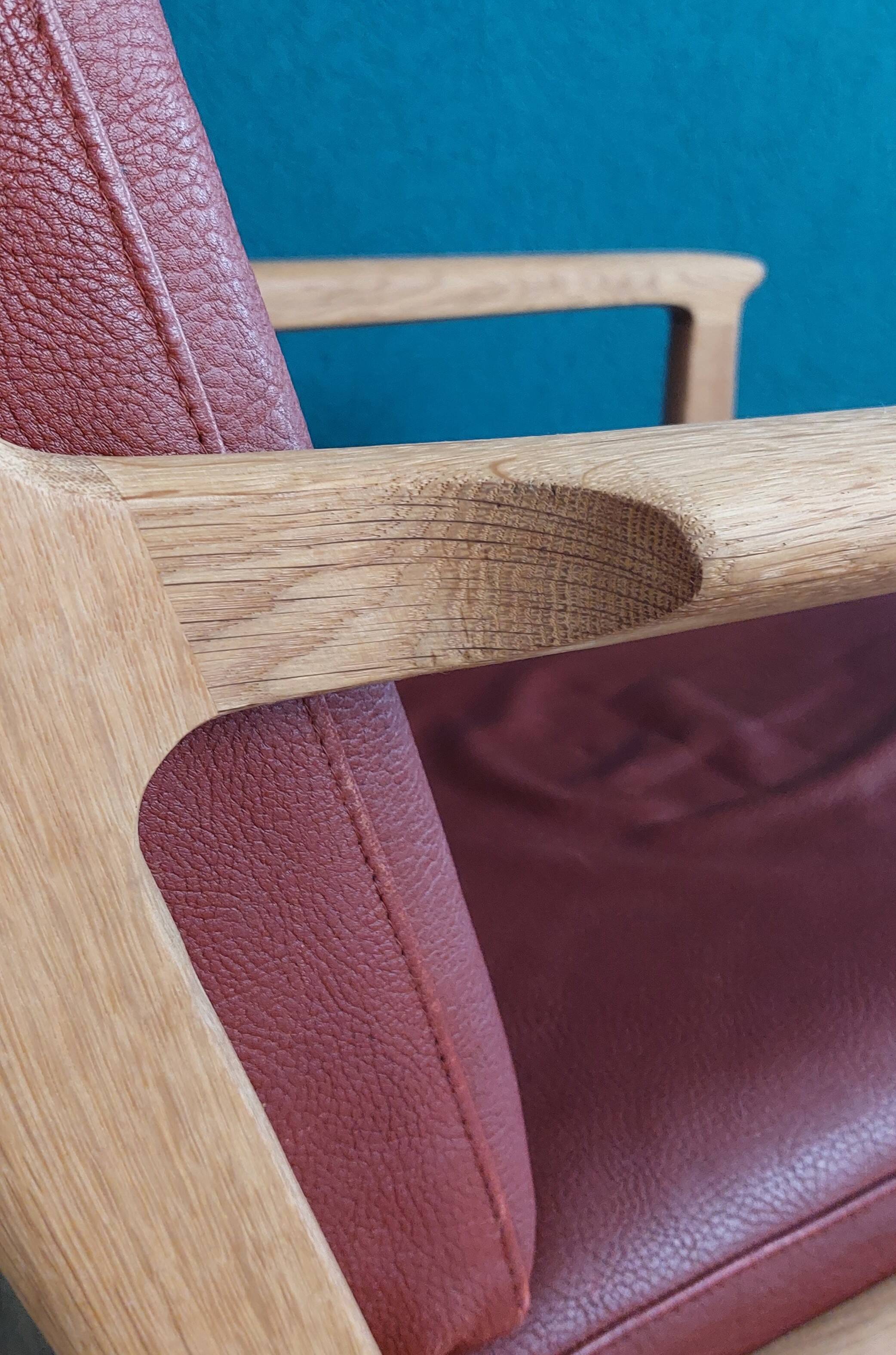 High Back Lounge Chair GE 265 by H J Wegner For Getama.
