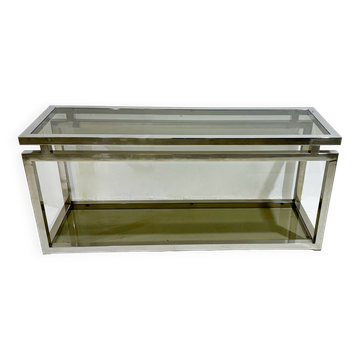 Mid-Century Modern Chrome Console, 1970s