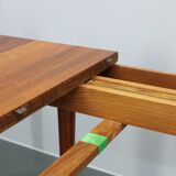 1960s Solid Teak Extendable Dining Table by Glostrup Mobelfabrik, Denmark
