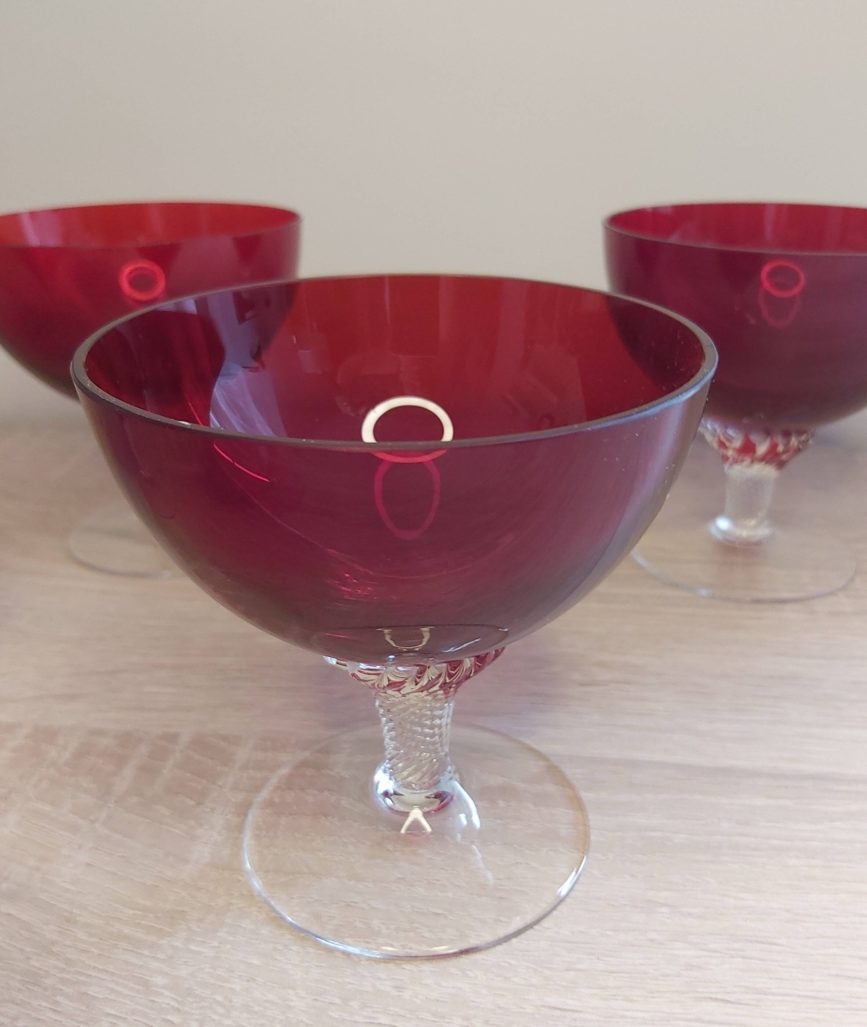 Set of six glasses, Murano